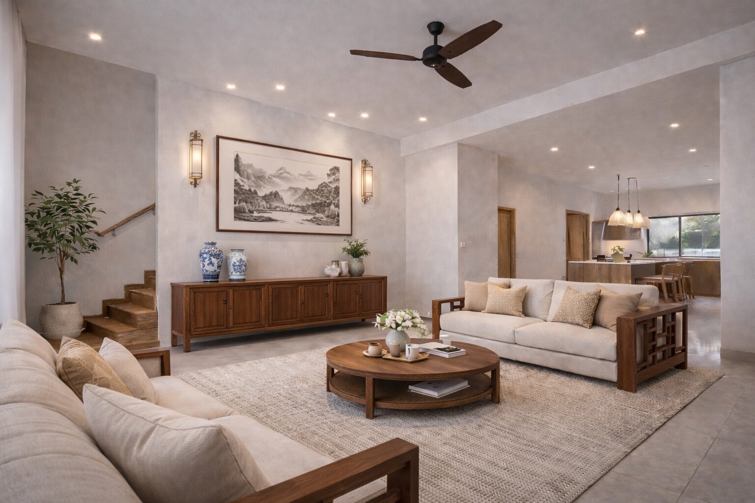 Townsville Residence — open-plan living area